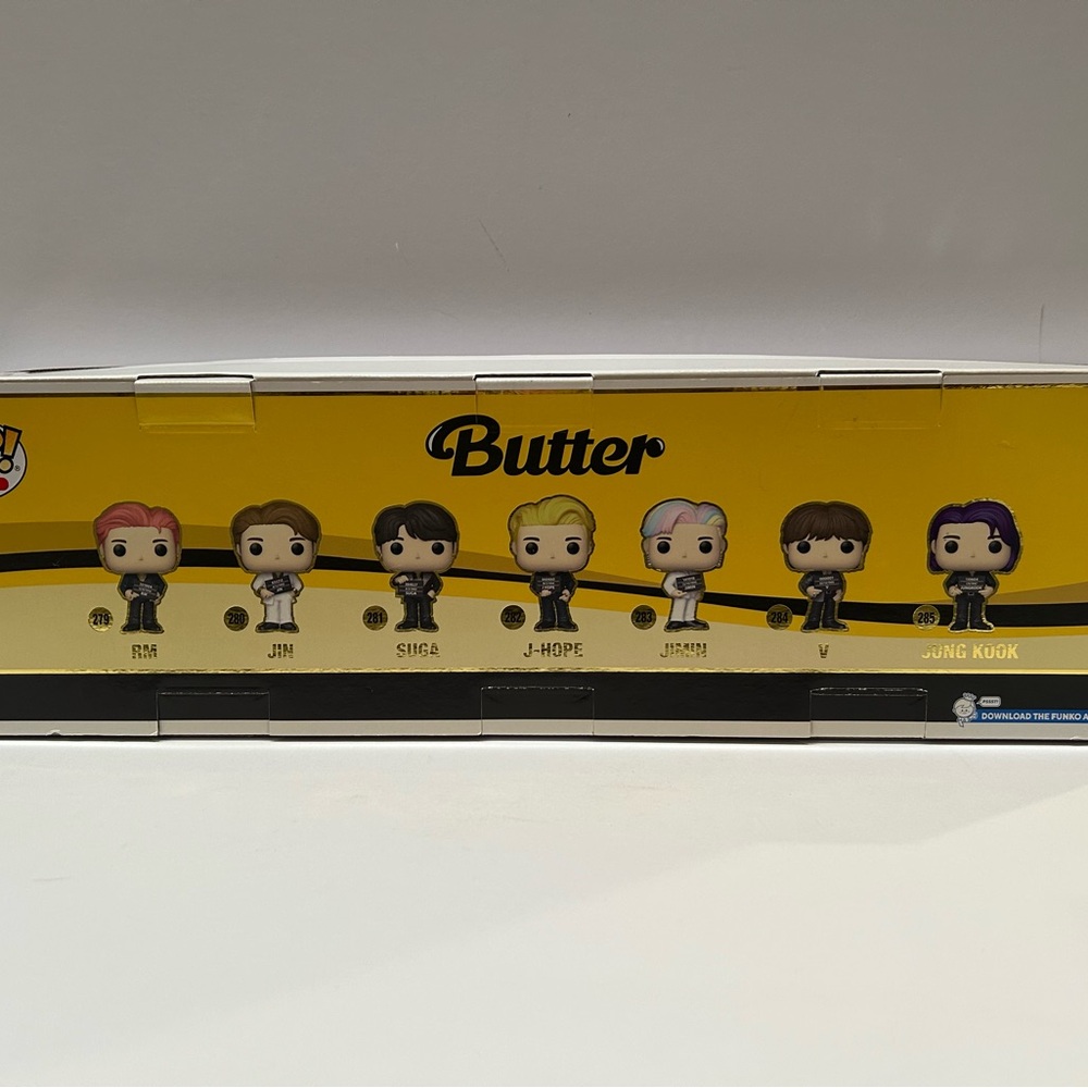 Funko Pop BTS Butter Collection with Yellow and Black Never Opened!